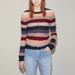 Etoile Isabel Marant Cassy Striped Mohair Sweater